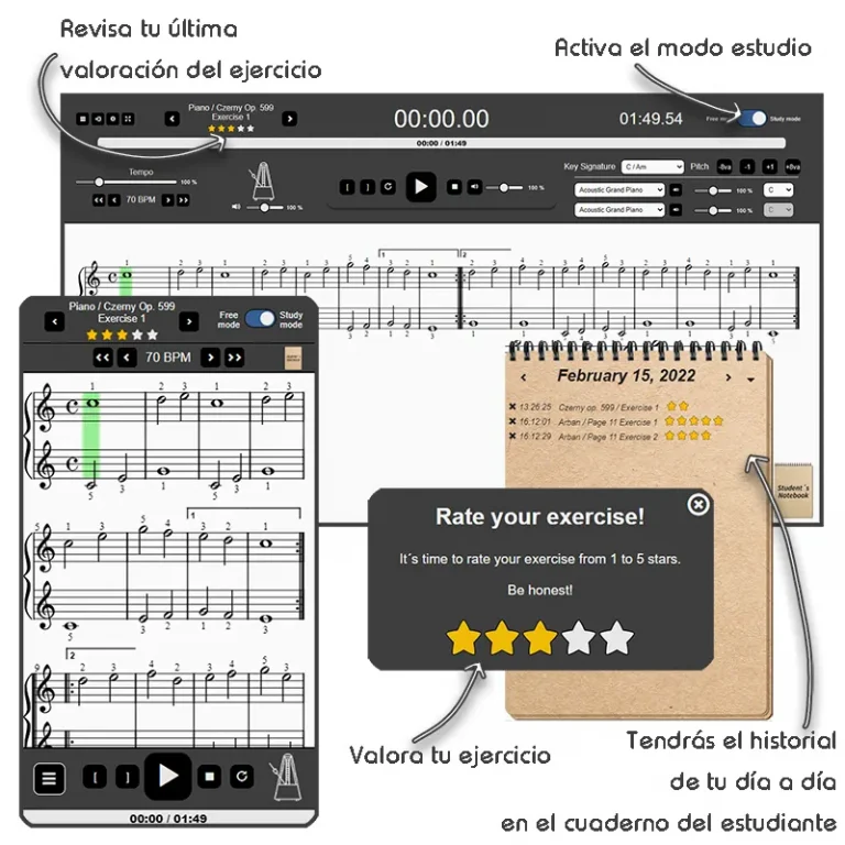 funcionalidades - estudio