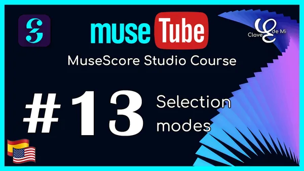 Modos de seleccion en MuseScore